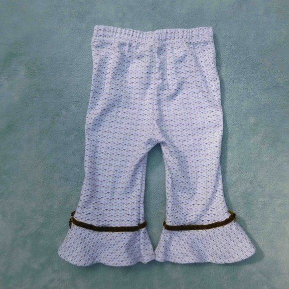 SnoPea 9m Adorable Knit Cotton Set with Ruffle Pants - Picture 3 of 3